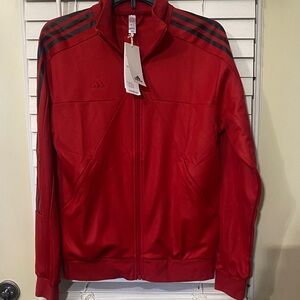 Adidas Men's Bold Red Windbreaker